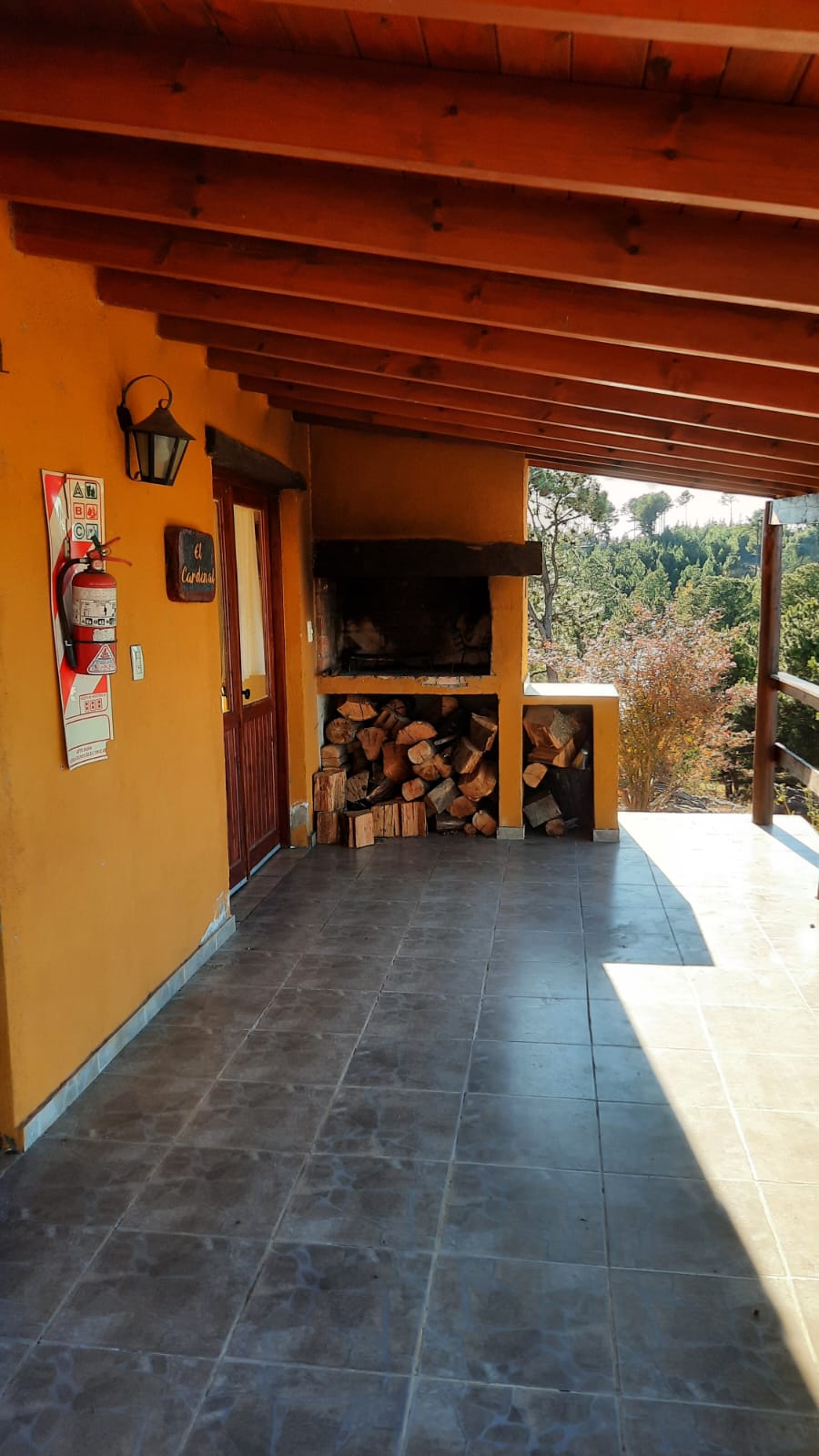 Asador en la galería